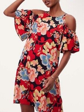 Loft Tropical Swing Dress